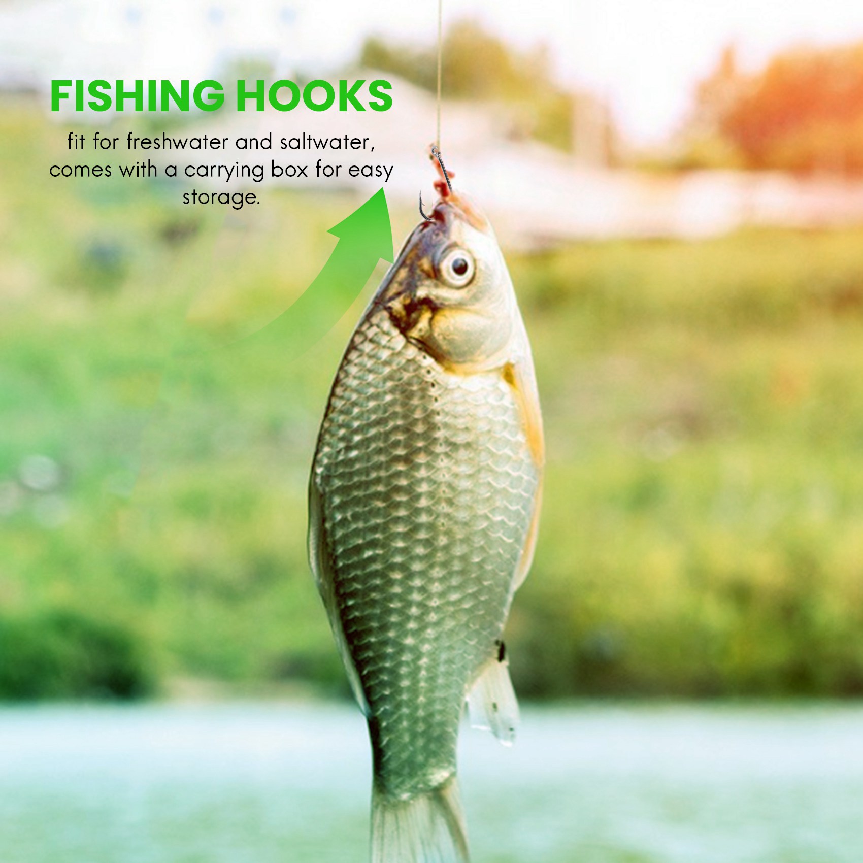 Fishing Hook Size - Novidade 500Pcs/Conjunto Tamanhos Variados # Pacote