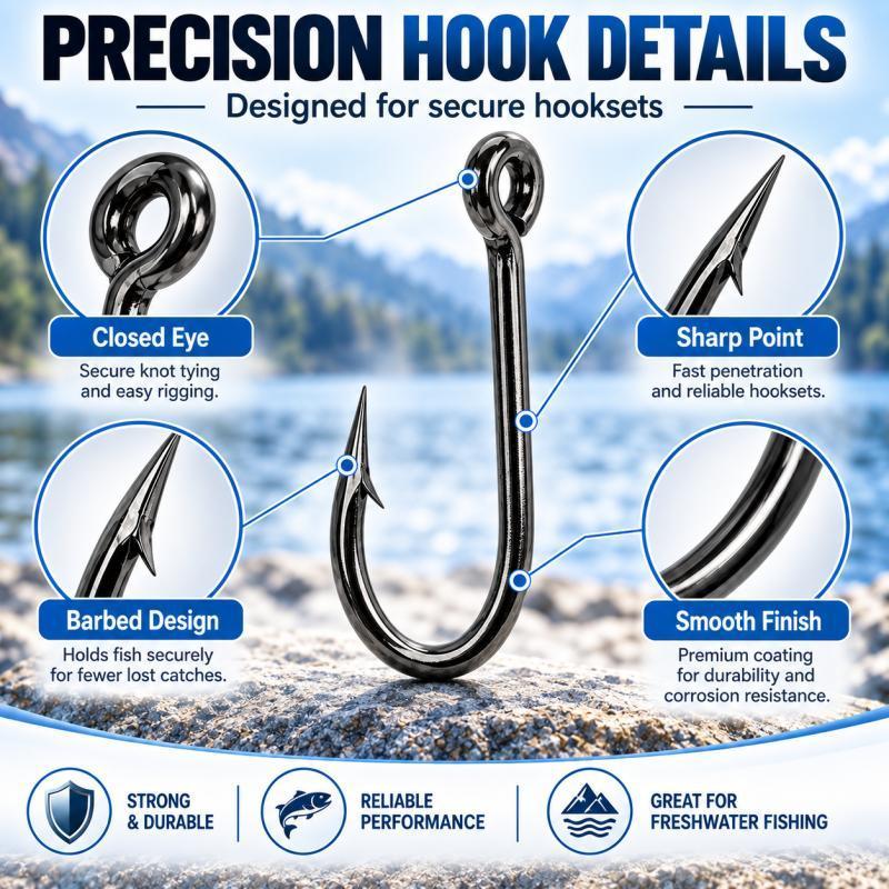 Conjunto de 100 anzóis de pesc - Fishing Hook Assortment avaliação e preço
