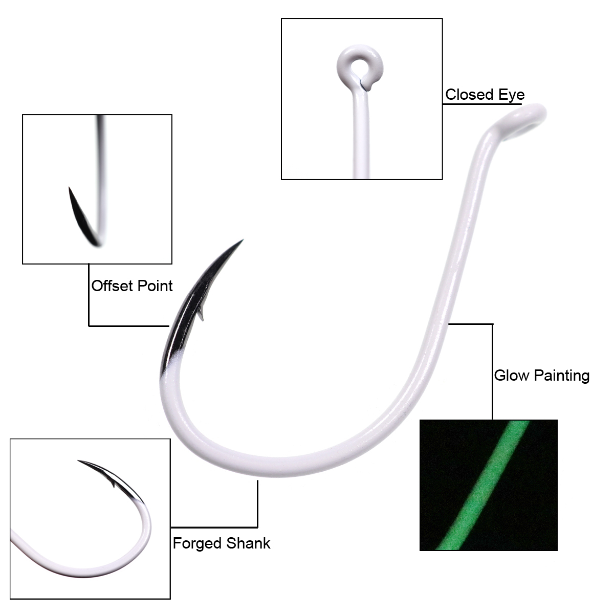 Luminous Octopus Beak Hook, Of - Fishing Hook Assortment avaliação e preço